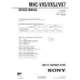 SONY MHCVX5/J Instrukcja Serwisowa