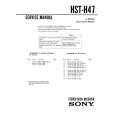 SONY HST-H47 Instrukcja Serwisowa