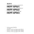SONY HKPF-SP021 Instrukcja Serwisowa