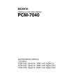 SONY PCM-7040 Instrukcja Serwisowa