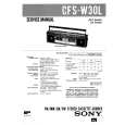 SONY CFSW30L Instrukcja Serwisowa