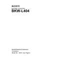 SONY BKW-L404 Instrukcja Serwisowa