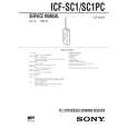 SONY ICFSC1 Instrukcja Serwisowa
