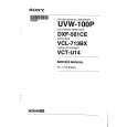 SONY UVW-100P Instrukcja Serwisowa