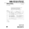 SONY WMFX183 Instrukcja Serwisowa