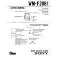 SONY WMF2081 Instrukcja Serwisowa