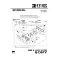 SONY XR-F21RDS Instrukcja Serwisowa