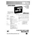 SONY WMF65 Instrukcja Serwisowa