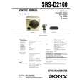 SONY SRSD2100 Instrukcja Serwisowa