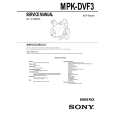 SONY MPKDVF3 Instrukcja Serwisowa