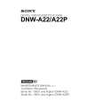 SONY DNW-A22P Instrukcja Serwisowa