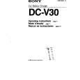 SONY DC-V30 Instrukcja Obsługi