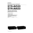 SONY STR-AV550 Instrukcja Obsługi