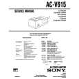 SONY AC-V615 Instrukcja Serwisowa
