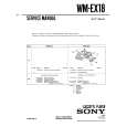 SONY WMEX18 Instrukcja Serwisowa