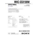 SONY MHCGSX100W Instrukcja Serwisowa