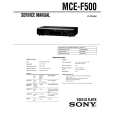 SONY MCE-F500 Instrukcja Serwisowa