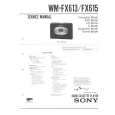 SONY WMFX613 Instrukcja Serwisowa