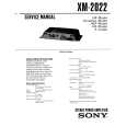 SONY XM-2022 Instrukcja Serwisowa