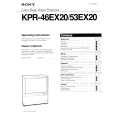 SONY KPR-53EX20 Instrukcja Obsługi
