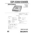 SONY CDP-X3000 Instrukcja Serwisowa