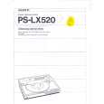SONY PSLX520 Instrukcja Obsługi