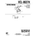 SONY VCL-0637H Instrukcja Serwisowa