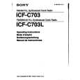 SONY ICFC703 Instrukcja Obsługi