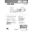 SONY MHC3000 Instrukcja Serwisowa