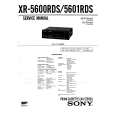 SONY XR5600RDS Instrukcja Serwisowa