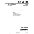 SONY RMVL900 Instrukcja Serwisowa