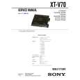 SONY XTV70 Instrukcja Serwisowa