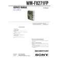 SONY WM-FX271FP Instrukcja Serwisowa