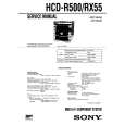 SONY HCDRX55 Instrukcja Serwisowa