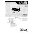 SONY ICF-8650 Instrukcja Serwisowa