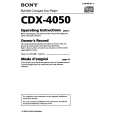 SONY CDX-4050 Instrukcja Obsługi