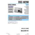 SONY DSC-W200 LEVEL2 Instrukcja Serwisowa