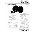 SONY XSHL71 Instrukcja Serwisowa