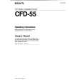 SONY CFD-55 Instrukcja Obsługi