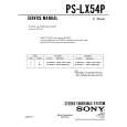 SONY PS-LX54P Instrukcja Serwisowa
