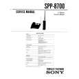 SONY SPP8700 Instrukcja Serwisowa