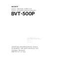 SONY BVT-500P Instrukcja Obsługi