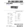 SONY XRL500V Instrukcja Serwisowa