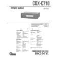 SONY CDXC710 Instrukcja Serwisowa