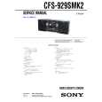 SONY CFS-929SMK2 Instrukcja Serwisowa