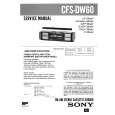 SONY CFSDW60 Instrukcja Serwisowa