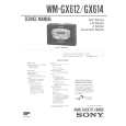 SONY WMGX614 Instrukcja Serwisowa