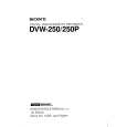 SONY DVW-250 PART1 Instrukcja Serwisowa
