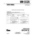 SONY WM-EX326 Instrukcja Serwisowa
