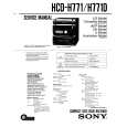 SONY HCDH771/D Instrukcja Serwisowa